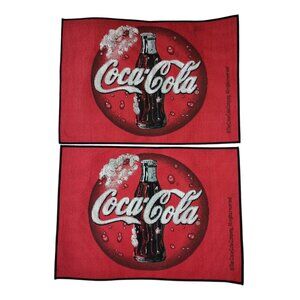 2 Coca Cola Vintage Style Red Placemats Table Mats Vintage Coke Coca-Cola